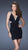 La Femme - Sequined V-Neck Short Sheath Dress 19530 in Black