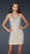 La Femme - Sexy Beaded V-Neck Sheath Dress 17494 In Neutral
