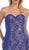 Strapless Sweetheart with Embellished Lace Mermaid Evening Dress