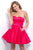 Intrigue - 363 Strapless Sweetheart A-line Dress In Pink
