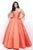 Mikado Strapless Pleated A-line Evening Gown 5626W