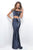 Lustrous Off-the-Shoulder Cropped Top Two-Piece Dress 11296