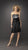 La Femme - Strapless Lace Scalloped Neck Short A-line Dress 12836 in Black and Silver