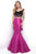 Two Piece Off Shoulder Cropped Top Trumpet Gown 11201