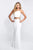 Intrigue - 435 Two Piece Embellished Sheath Dress In White and Gold