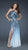 La Femme - Alluring Printed Long Dress 18017 In Blue