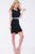 Jewel Speckled Bateau Cutout Sheath Cocktail Dress JVN41343