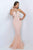 Blush - Regal High Illusion Cutout Mermaid Gown 11006 In Pink