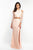 Intrigue - 449 Two Piece Jewel Sheath Dress In Orange