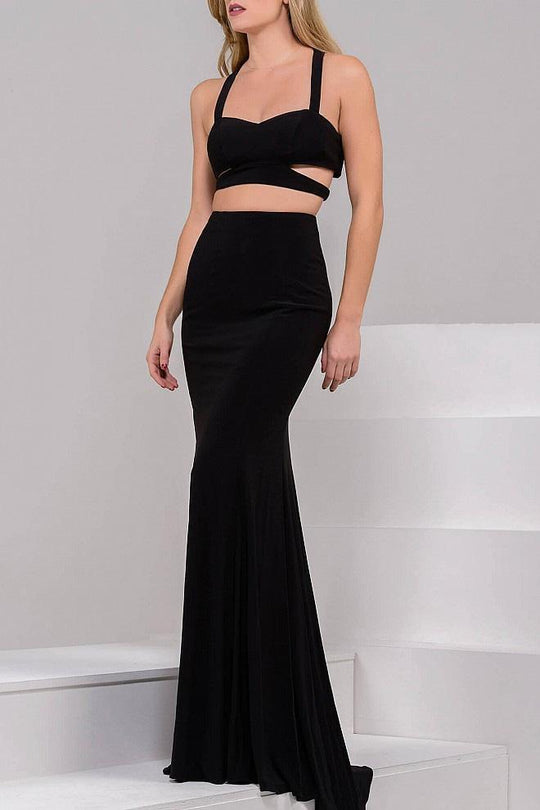 Stunning Two-Piece Sweetheart Mermaid Crepe Gown  36729