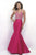 Intrigue - Two-Piece Embellished Halter Neck Mermaid  Dress 252 in Pink