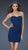 La Femme - 16989 Interwoven Ruched Sweetheart Sheath Cocktail Dress In Blue