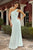 Alexia Designs - 874 One Shoulder Strap Pleated Dress In Blue