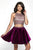 Intrigue - 466 Two Piece Bejeweled Velvet A-line Dress