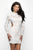 Blush Black - B114 Sequined Baroque Motif Long Sleeve Dress