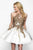 Blush by Alexia Designs - 11606 Sequined Halter Crepe A-line Dress