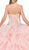Dancing Queen - 1250 Strapless Embroidered Ruffled Quinceanera Gown in Pink