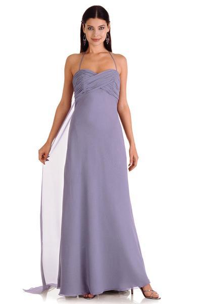 Alexia Designs - 1910 Criss Cross Pleated A-Line Dress In Purple