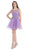 Stunning Beaded Illusion Neck Cocktail Dress