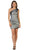 Pleated One Shoulder Strap Cocktail Dress