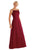 Alexia Designs - 1604 Bead Embellished Square Neck Dress In Red