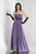 Alexia Designs - 4106 Rosette Accented Empire A-Line Dress In Purple