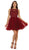 Embellished Jewel A-line Homecoming Dress
