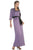 Alexia Designs - 2250 Straight Across Dress with Bolero In Purple