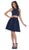 Two-Piece Ornate Jewel Textured Cocktail Dress