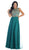 Elegant Beaded Bateau Neck A-Line Evening Dress