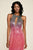 Tadashi Shoji - Ombre Sequined Halter Neck Short Column Dress In Pink and Black