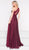 Colors Dress - 2000 One Shoulder Asymmetrical A-Line Chiffon Gown in Red