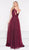 Colors Dress - 2000 One Shoulder Asymmetrical A-Line Chiffon Gown in Red