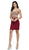Dancing Queen - 2001 Lace Offa Shoulder Sheath Cocktail Dress in Red