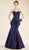 Rina Di Montella - RD2002 Strapless Fitted Mermaid Gown with Side Bow in Blue