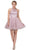 Dancing Queen - 2002 Embellished Illusion Halter A-Line Cocktail Dress
