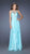 La Femme - Illusion Scoop Neckline Draped A-line Evening Dress 20026 In Blue