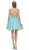 Dancing Queen - 2003 Scroll Bodice Cutout Cocktail Dress In Green