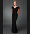 Daymor Couture Ruffled V-Neck Trumpet Dress 2003 - 1 pc Teal Blue In Size 14 Available