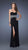 La Femme - Strapless Sweetheart with Criss-Crossed Waistline Evening Dress 20030 In Black and White