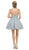 Dancing Queen - 2004 Beaded Floral Lace Tulle Cocktail Dress In Silver