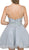 Dancing Queen - 2004 Beaded Floral Lace Tulle Cocktail Dress In Silver