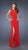 La Femme - Beautiful Hourglass Illusion Evening Dress 20049 In Red