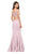 Dancing Queen - 2006 Embroidered Sheer Mermaid Prom Dress in Pink
