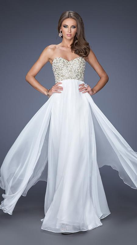 La Femme - Prom Dress 20061 in White