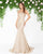 Mac Duggal - 20084D Strapless Lace Mermaid Gown In Gold