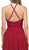 Dancing Queen - 2009 Sheer Halter Pleated A Line Evening Dress In Red