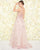 Mac Duggal Couture - 20092D Beaded Floral Embroidered A-line Dress in Pink