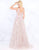 Mac Duggal Prom - 20101M Trailing Blossom Appliqued Overskirt Gown In Purple