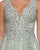 Mac Duggal Couture - 20109D Sequined Plunging V-neck A-line Dress In Green